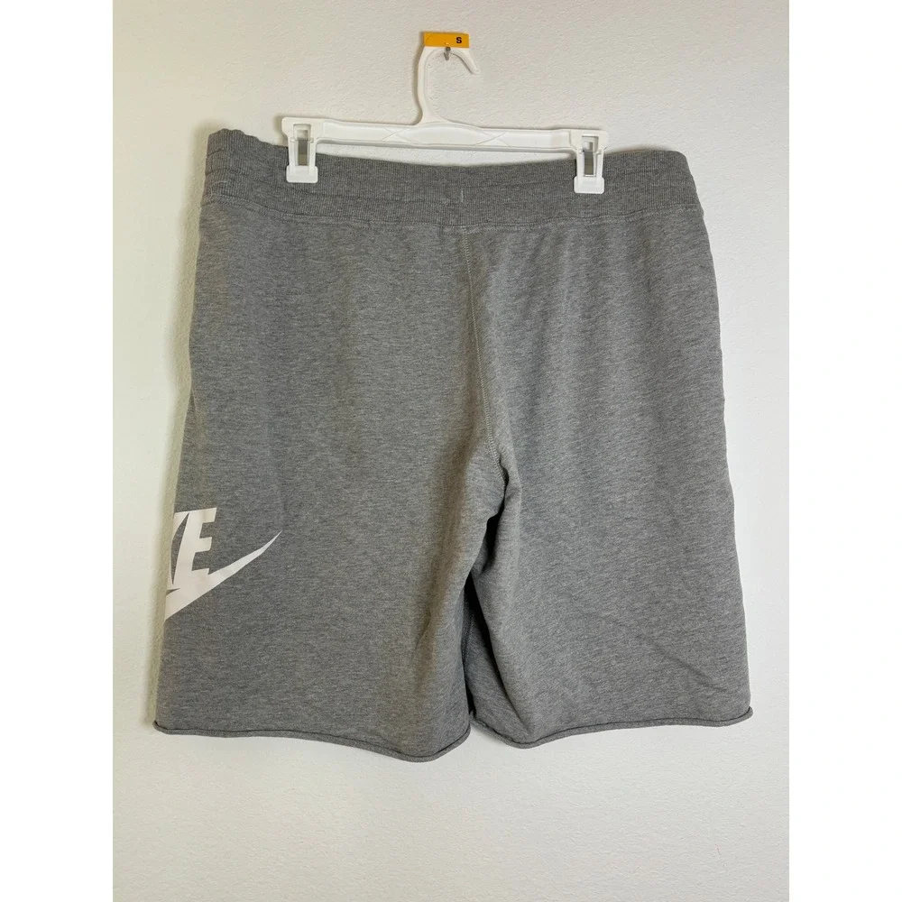 Nike Sportswear Mens French Terry Shorts Gray Futura Logo AR2375-063 Large